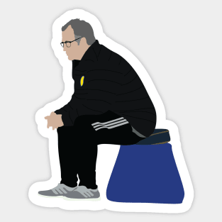 Bielsa Leeds United Manager Sticker